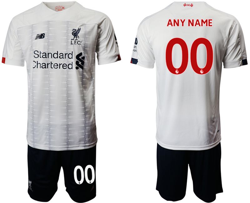 Men 2019-2020 club Liverpool away customized white Soccer Jerseys